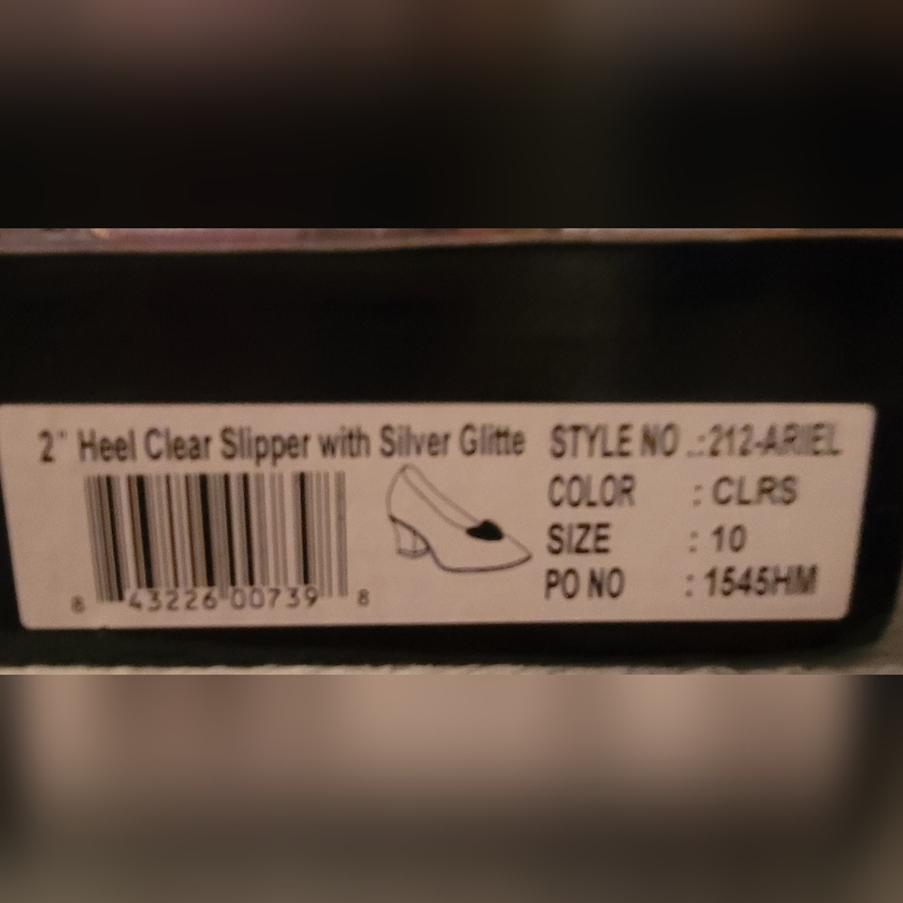 Cinderella "Glass Slippers" ~ Clear Princess Pumps size 10 - Picture 4 of 4
